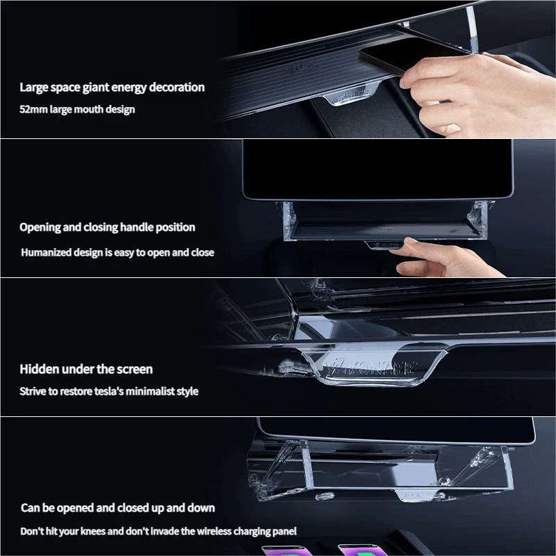 Under Screen Storage Organizer for Model Y Juniper & Model 3 Highland | TESERY - Image 8
